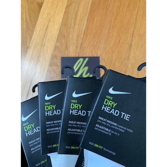 Nike Dri-Fit Dry “White Pink” Tennis Head Tie AC3627-168 - Picture 5 of 5